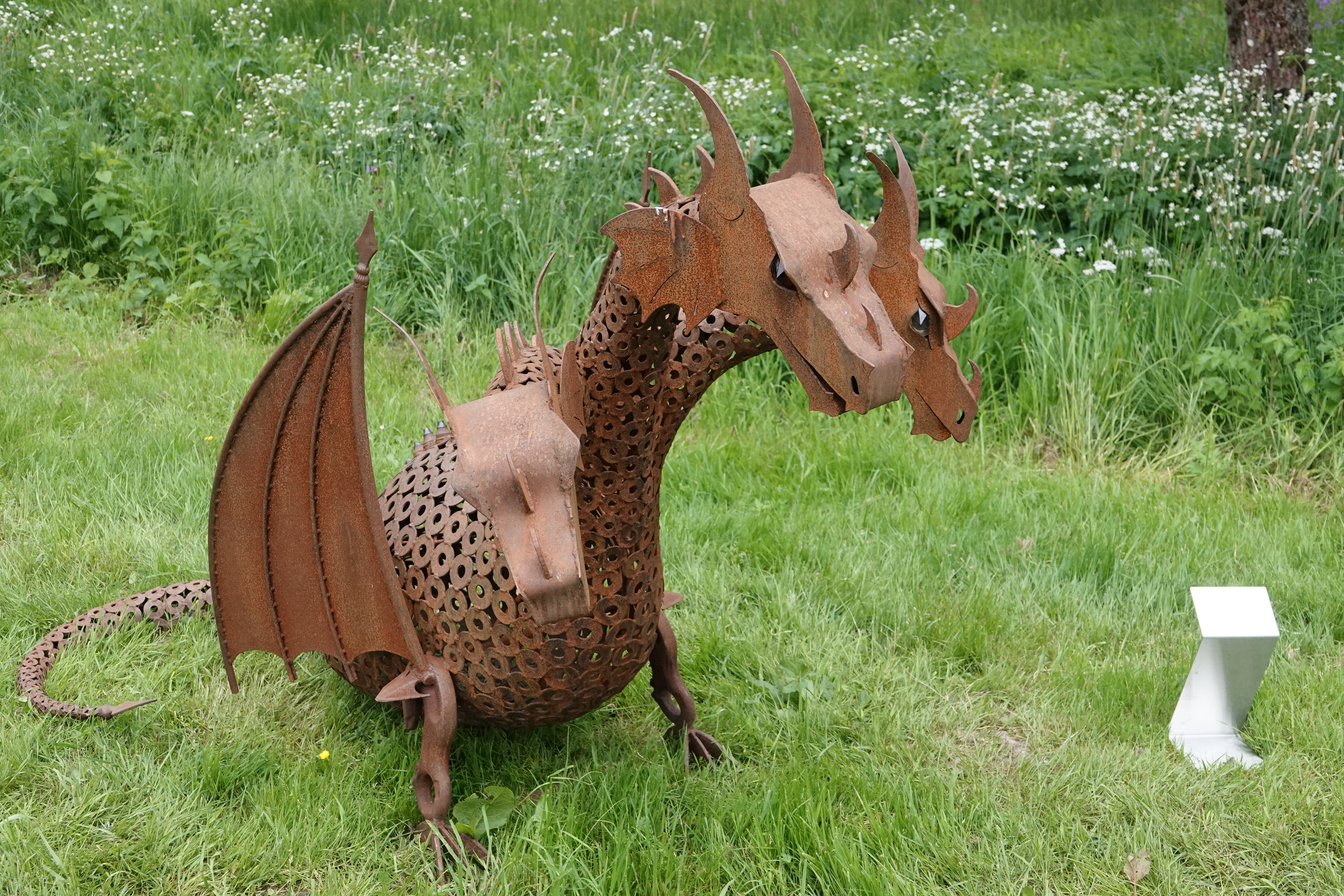 Geschmiedeter dreiköpfiger Drache (Schönwald 2022)